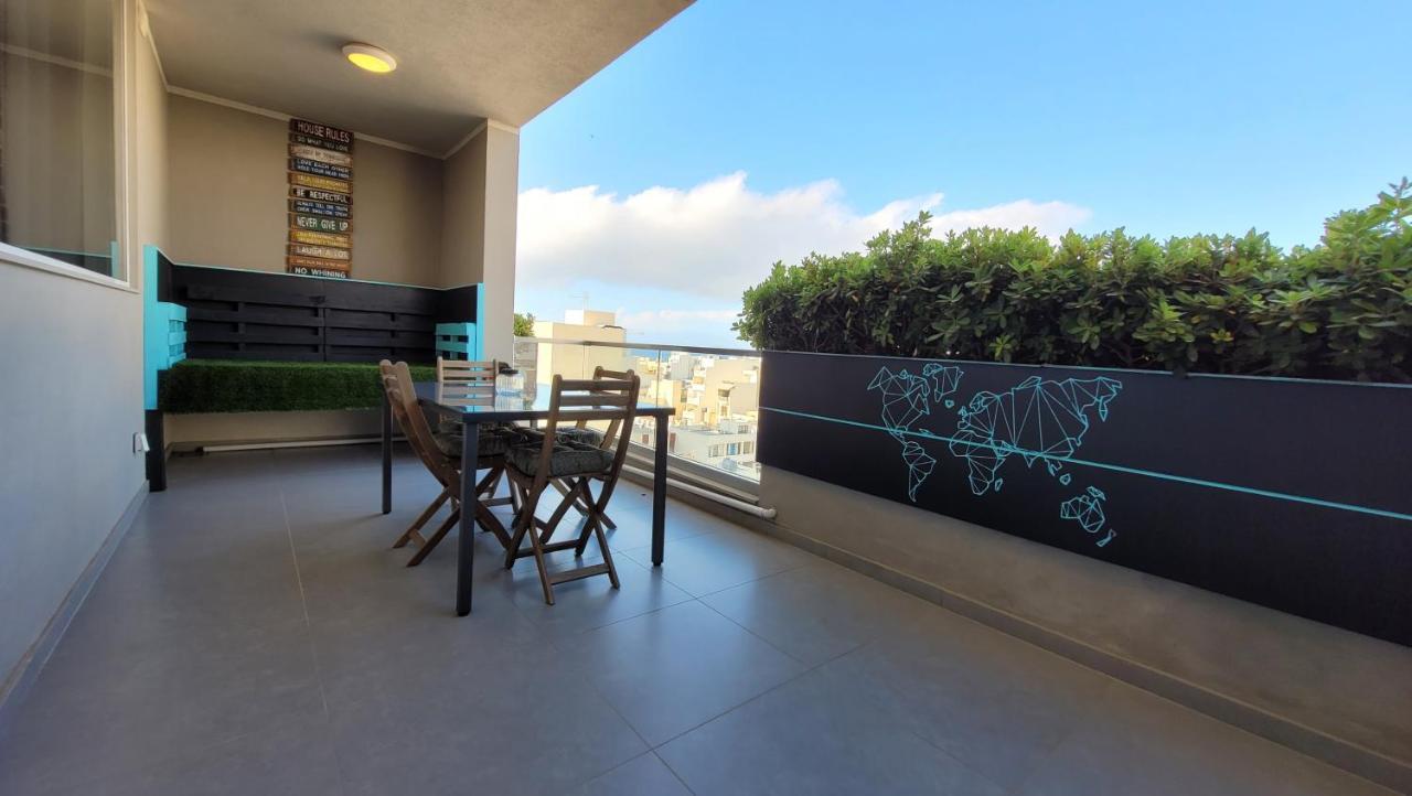 Stylish - Modern - Large Terrace - 2 Bed - 200 M From Sea - Fully Air Con St. Paul's Bay Exterior foto